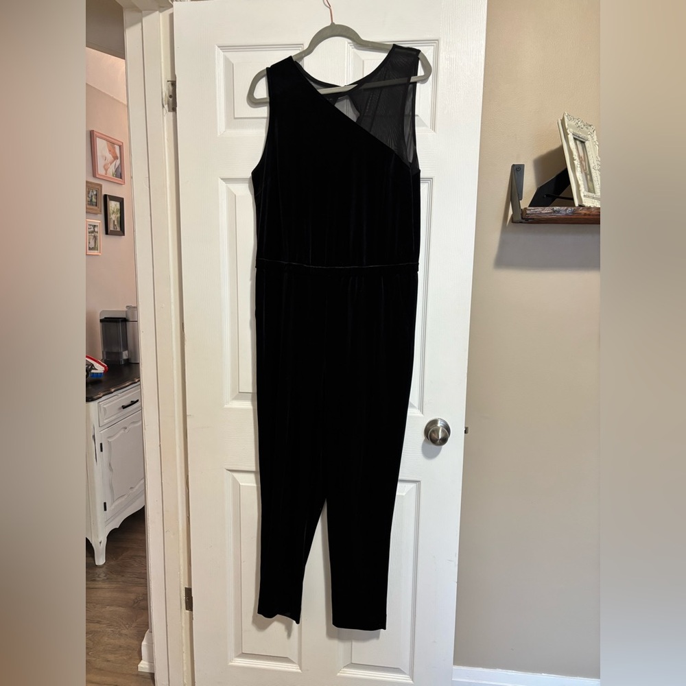 Black Velvet Jumpsuit